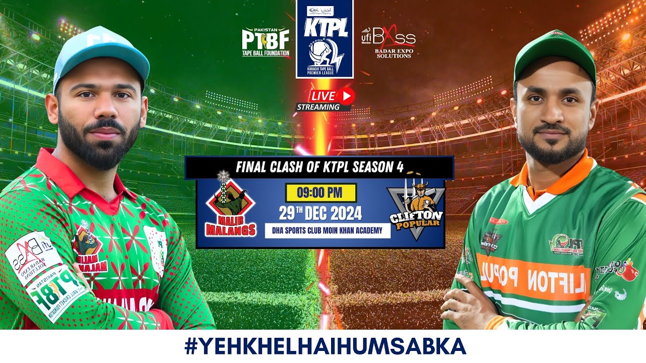 LIVE | Final Match | Malir Malangs VS Clifton Popular | KTPL Season 4 | 29-Dec-2024