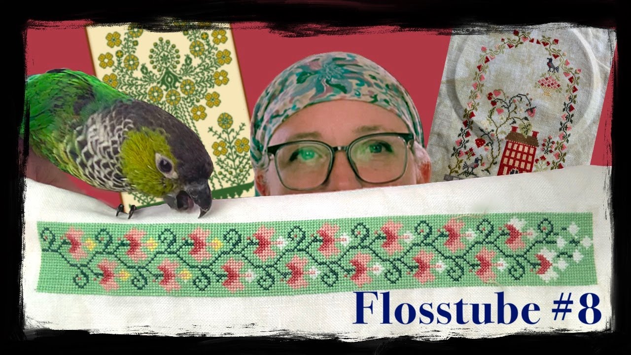 Flosstube 8 - Nessie is back! Lots of progress on WIPs and new plans for Autumn