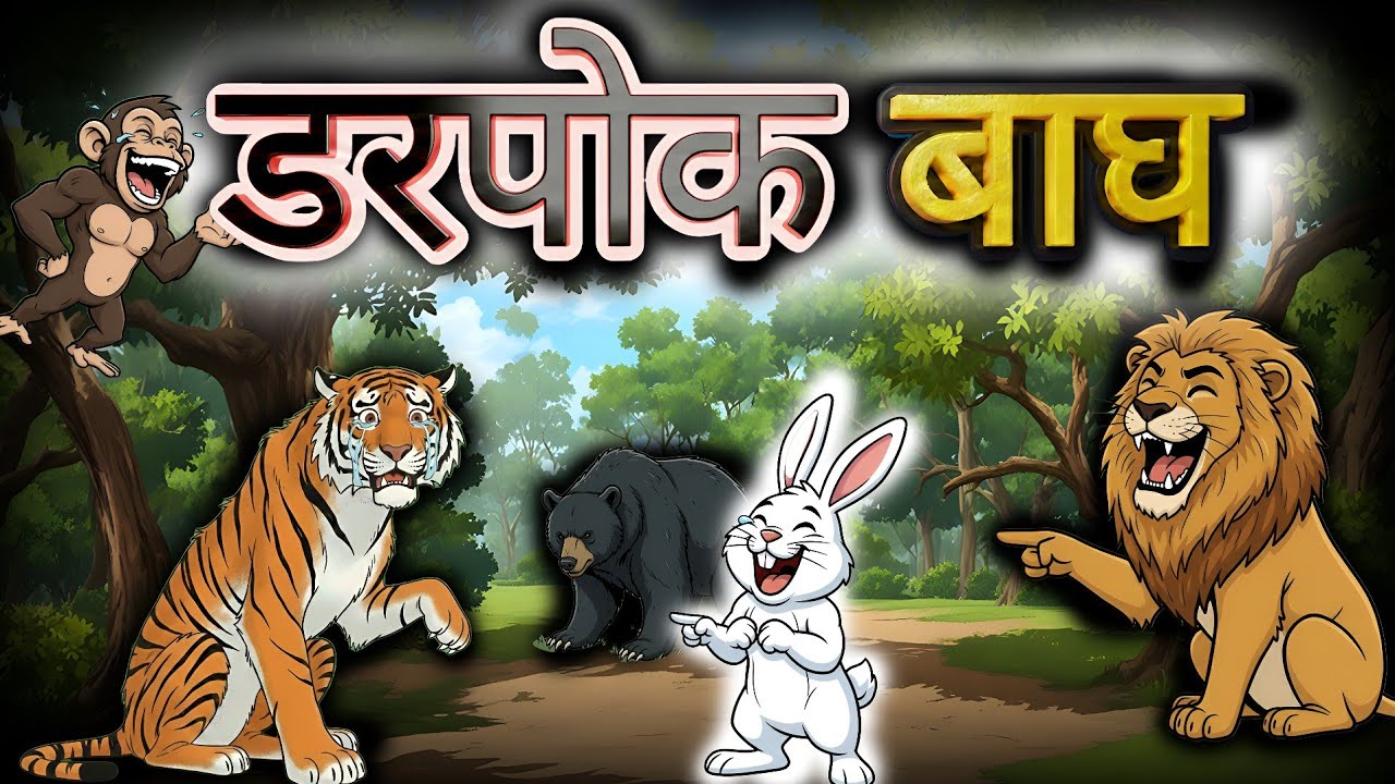 डरपोक बाघ  | Moral Story | Hindi Kahaniya | Animal Stories 