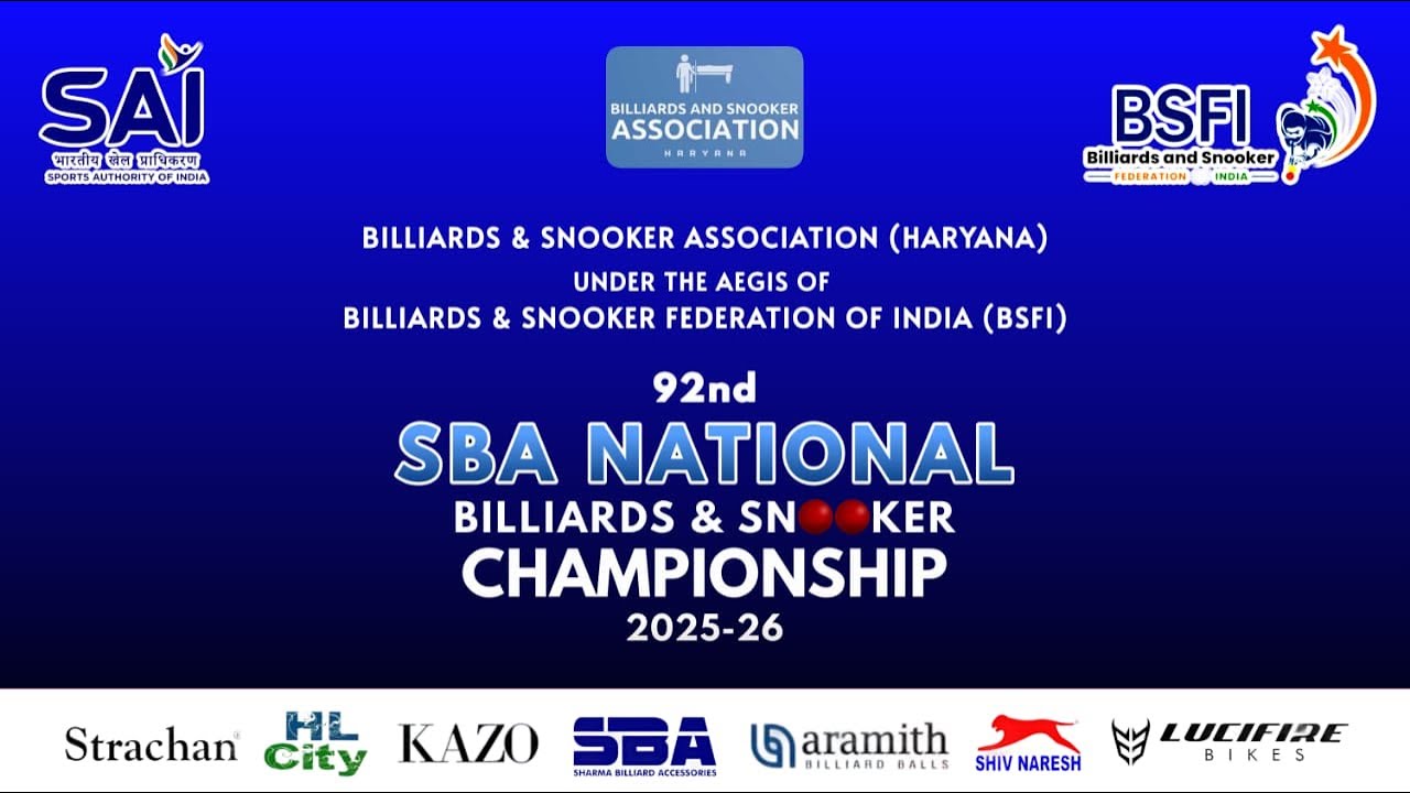 JOY MEHRA VS MOHIT GUPTA | MASTERS | 92nd SBA National Billiards& Snooker Championship2025–26