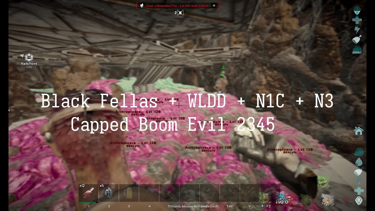 Wiping Boom Evil 2345 Lava Cave | Tribe of Joe & Black Fellas | Ark Ascended Official PvP
