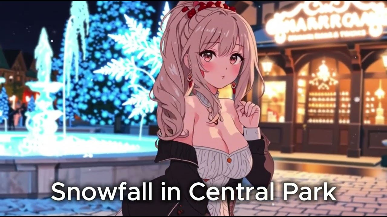 Snowfall in Central Park - City Pop Music #citypop #citypopbeats #citypopmusic #citypopvibes