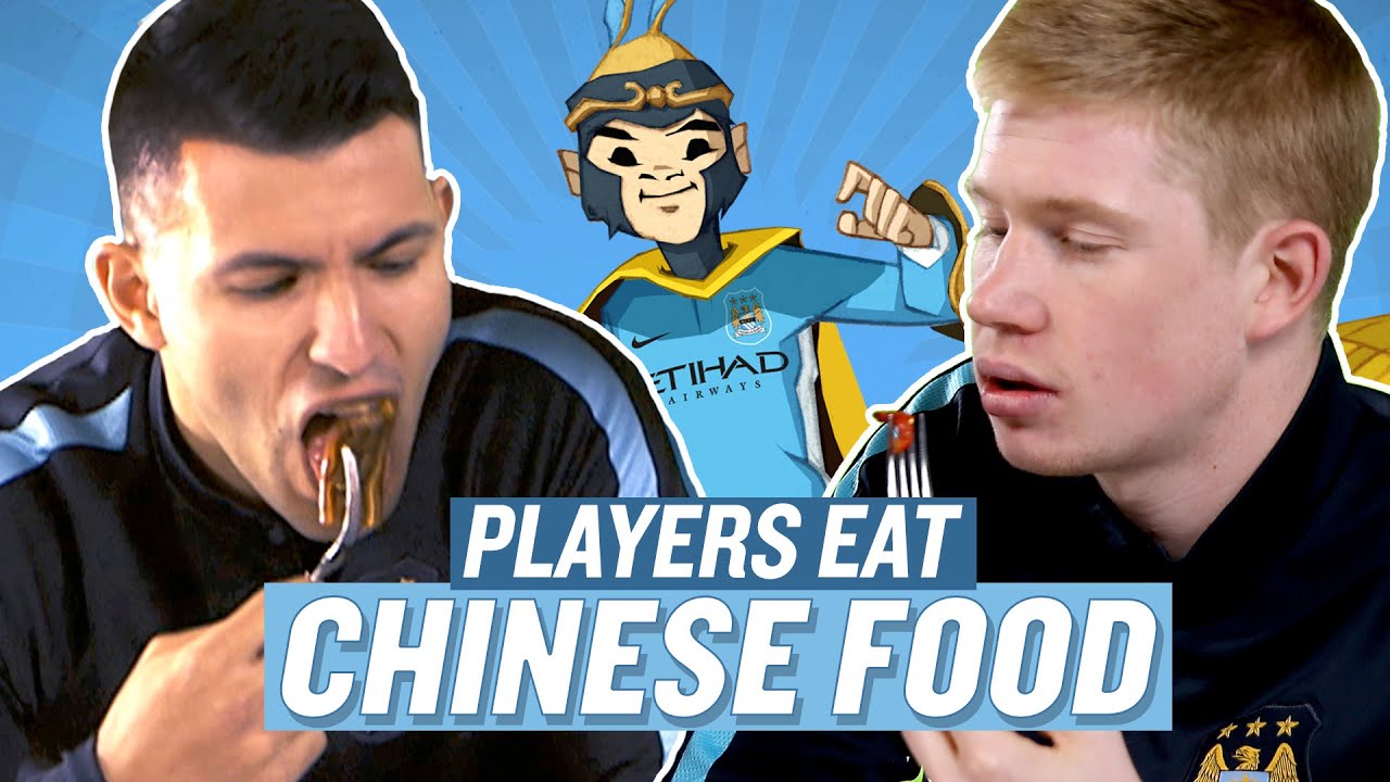 Manchester City Players Try Chinese Food! | Chinese New Year