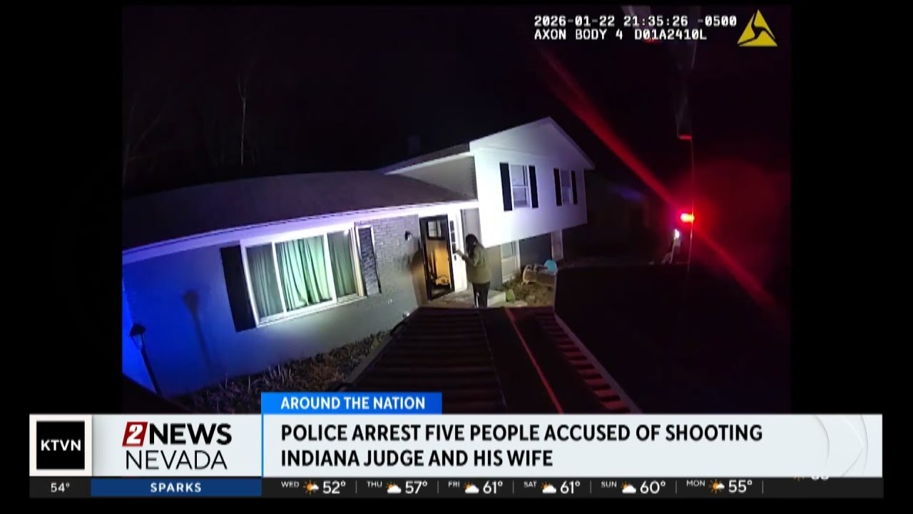 Police in Indiana release arrest videos in connection with shooting a Judge's home