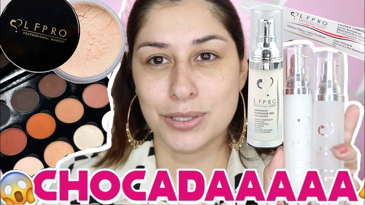 Testei as *NOVIDADES* da LF PRO - Linha Pr&eacute; Make, Paleta Basic e P&oacute; Finalizador