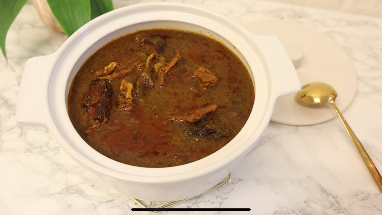 SAUCE DJOUMBLÉ (gombo sec) A L’HUILE ROUGE| RECETTE AFRICAINE| Shalou Cuisine
