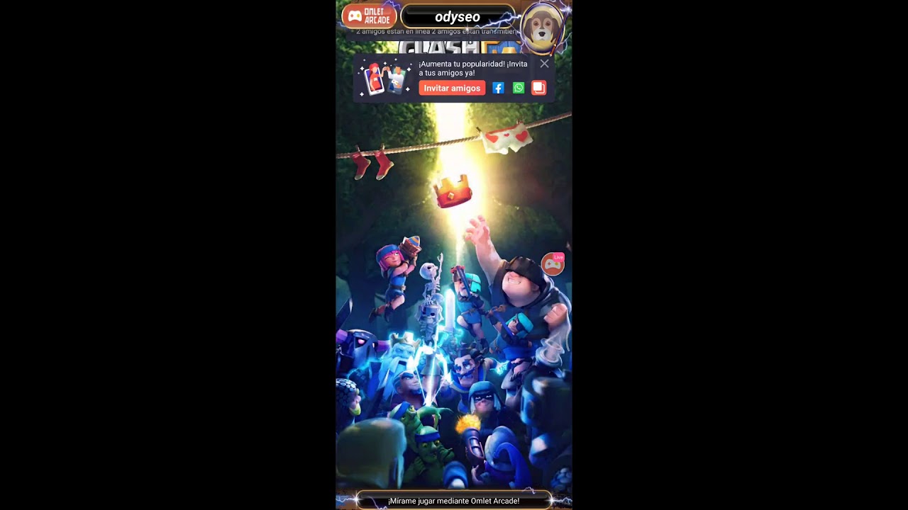 jugando al maldito Clash Royale en Omlet &Aacute;rcade! desde Paraguay 🇵🇾
