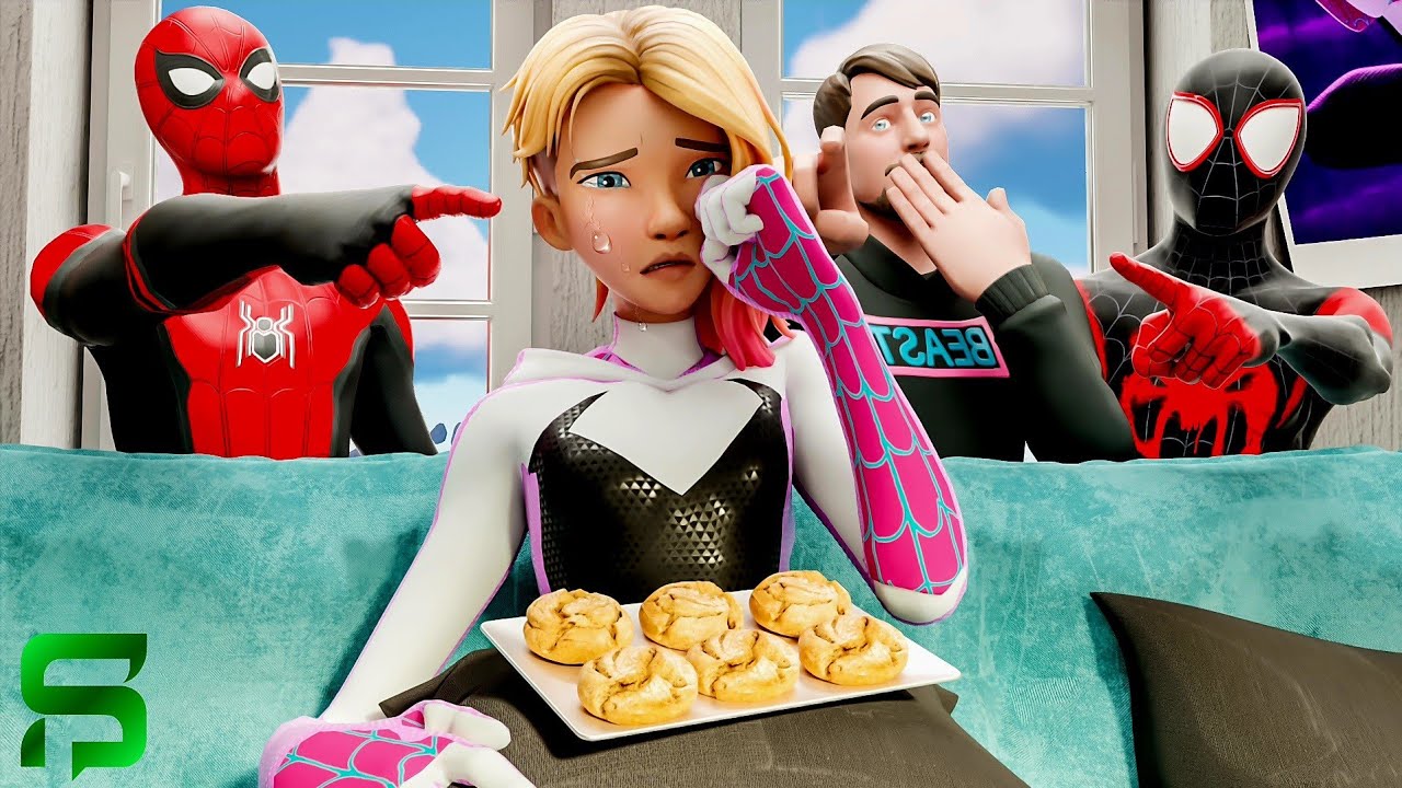 Spider-Gwen's SAD LOVELESS LIFE.. Fortnite Movie