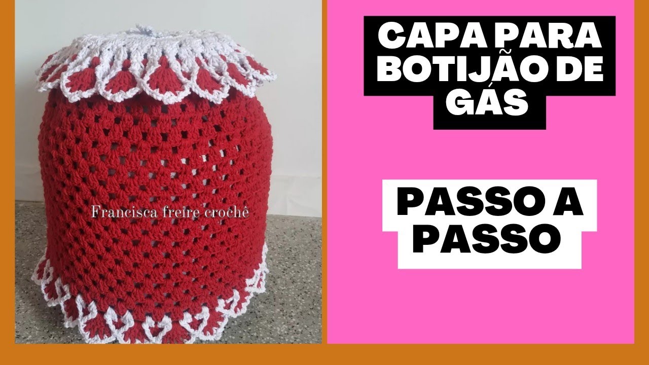 capa para botijão de gás em crochê/capa para botijão em crochê com bico duplo ❤️