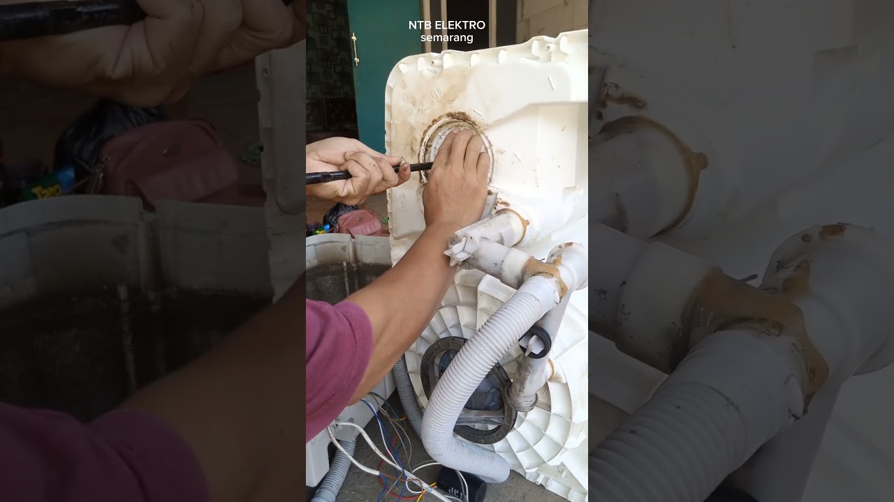 mengganti seal mangkok pengering mesin cuci yang bocor