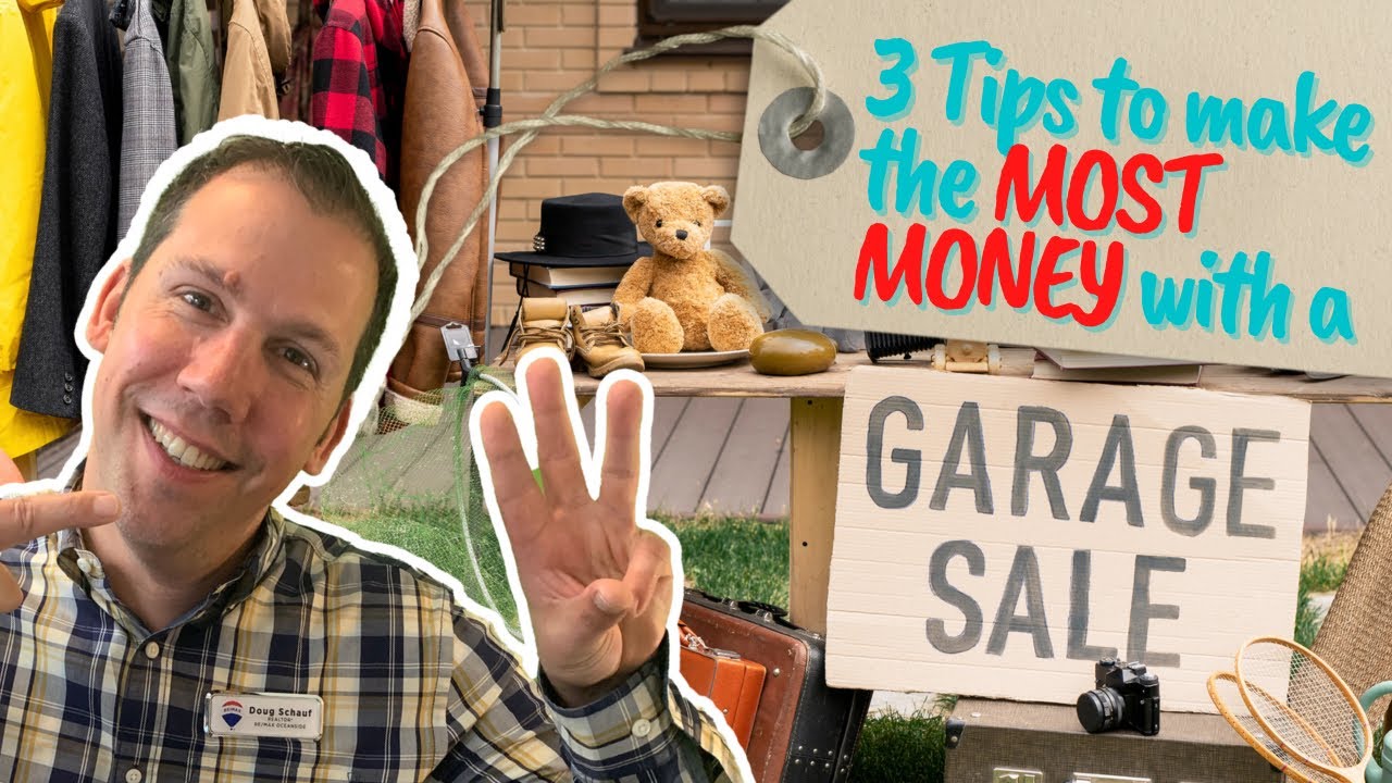 3 Tips to make the most MONEY with a Garage Sale : Real Estate Secrets !