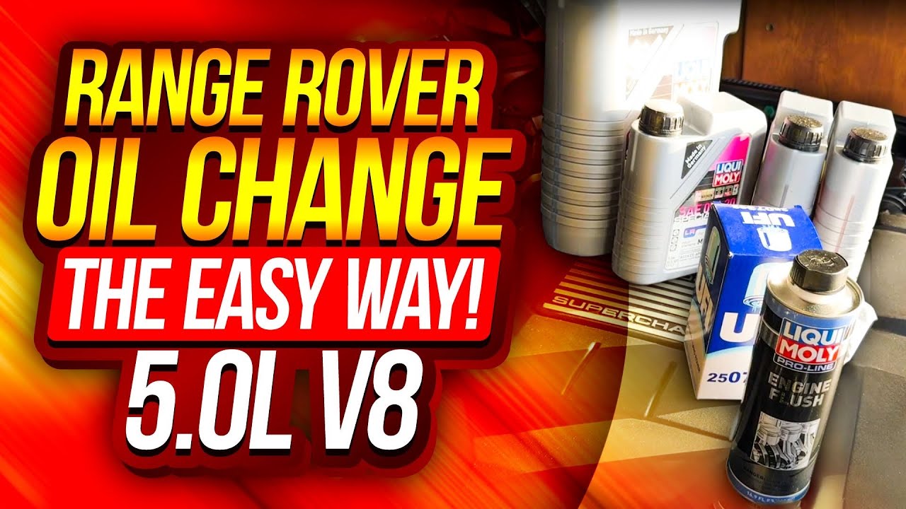 Простая замена масла в Range Rover! 5,0 л V8