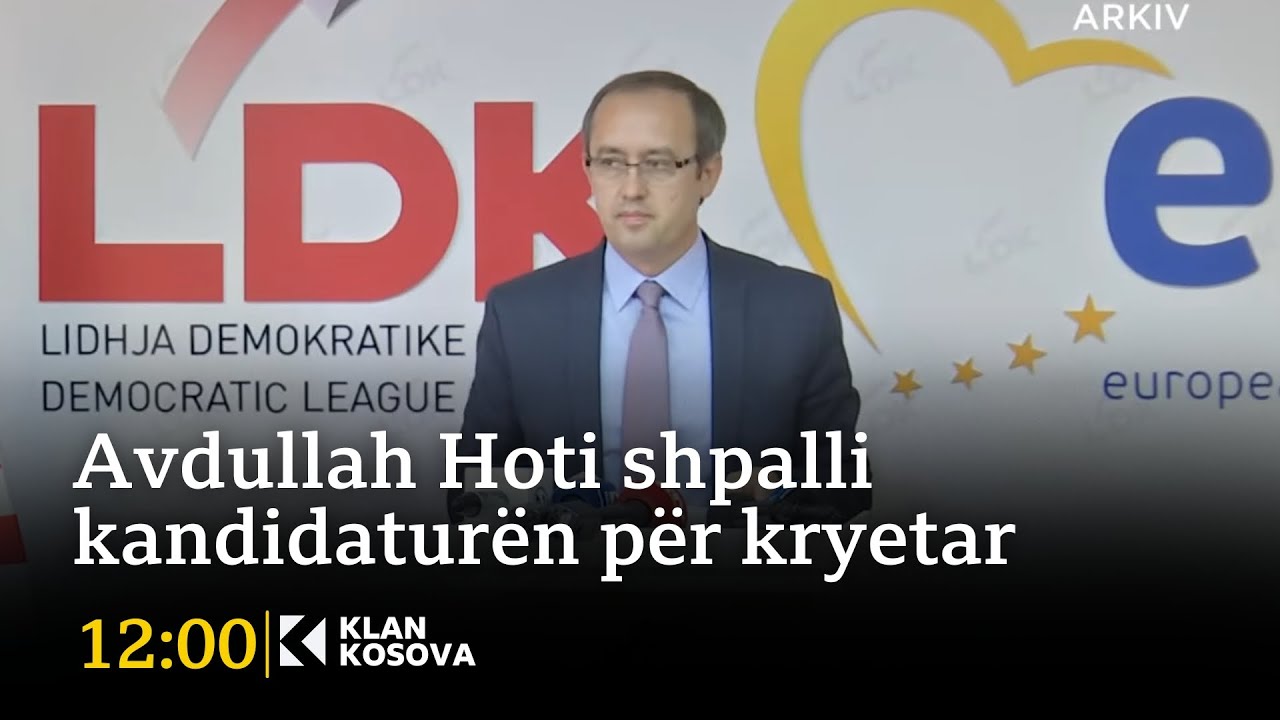 Zhvillime n&euml; LDK - Avdullah Hoti shpalli kandidatur&euml;n p&euml;r kryetar  - 25.01.2026