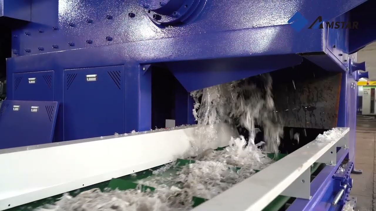 500kg/hr PP PE Plastic Film Shredding, Washing and Pelletizing Line