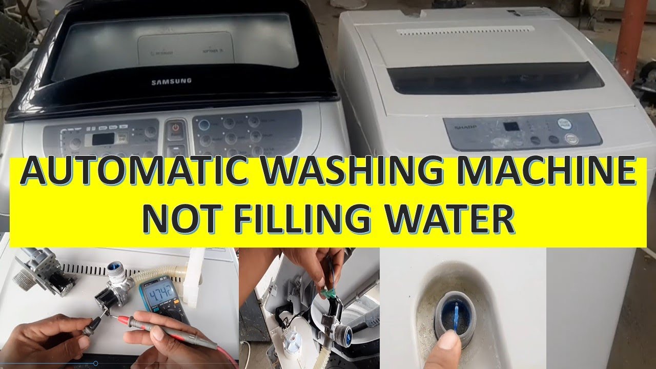 Automatic Washing Machine NOT filling water tutorial.