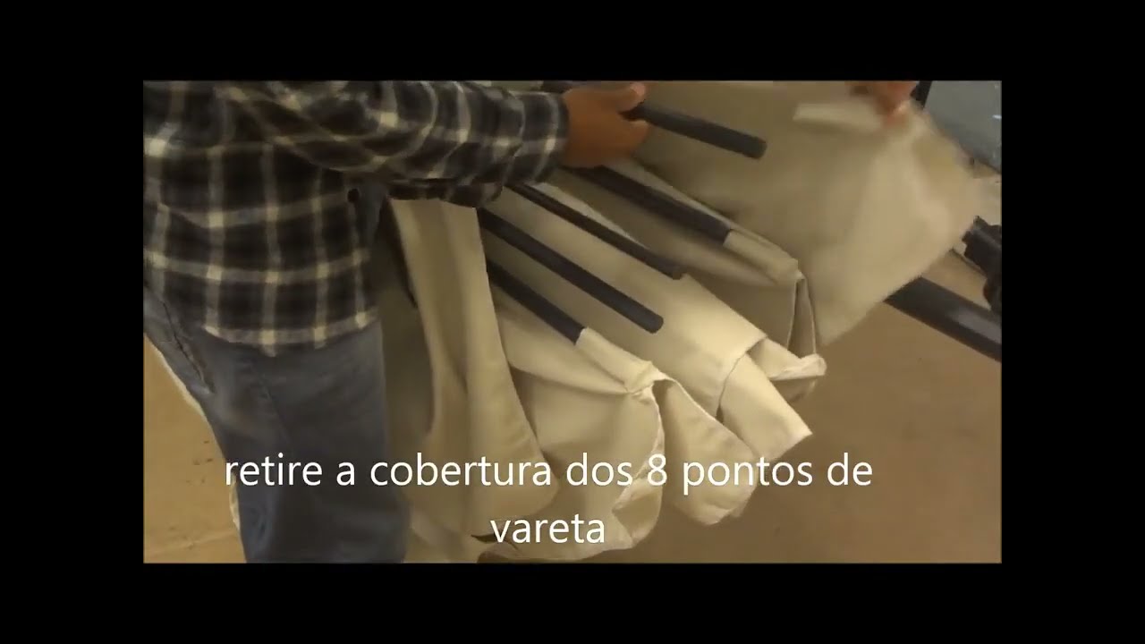 Assistência - SAC BEL FIX TROCANDO COBERTURA DOS OMBRELLONES 8910/8920 Búzios 3mØ