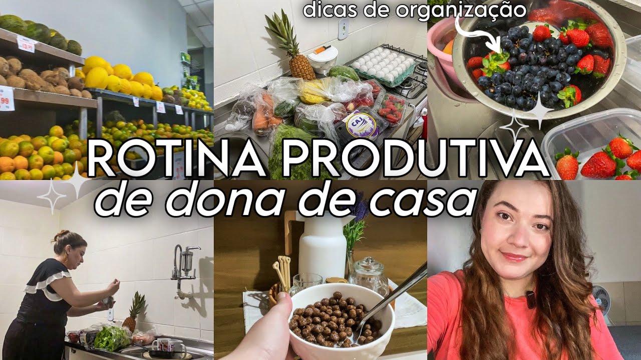 ROTINA PRODUTIVA DONA DE CASA | Dia de hortifruti, organização,cuidando do lar🏠🩷 #rotina #vlog 