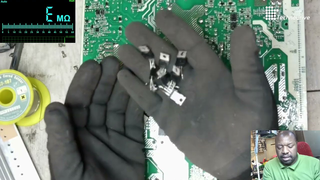 REPAIR OF Fivestar GF 8048MHB FS NOT SWITCHING ON THEN ERROR 09 MPPT SHOR CIRCUIT
