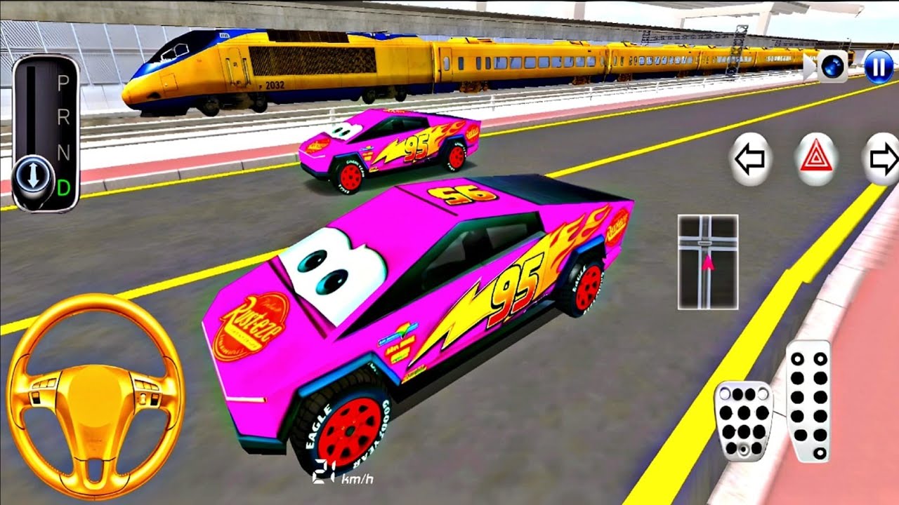 Tesla McQueen Cyber Truck Drive in 3D Driving Class Game - Android Gameplay 