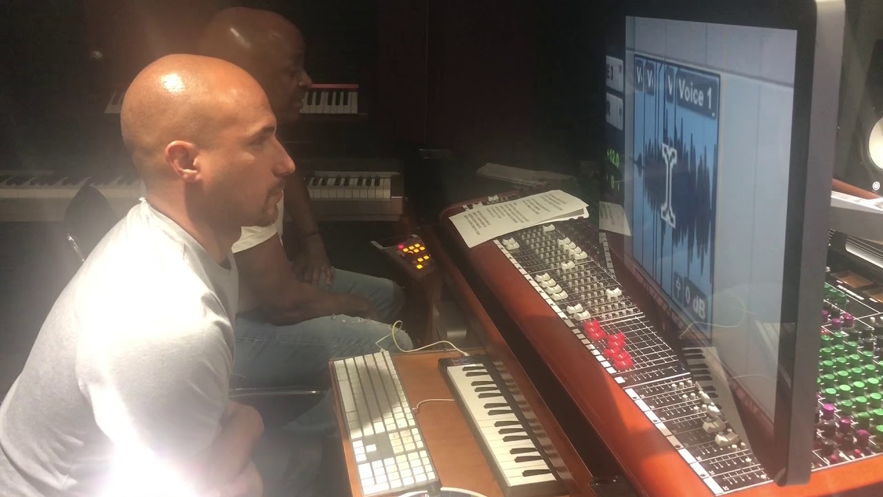 Tito Nieves y Sergio George en Mestre Quality Studio grabando el hit “Como Yo”