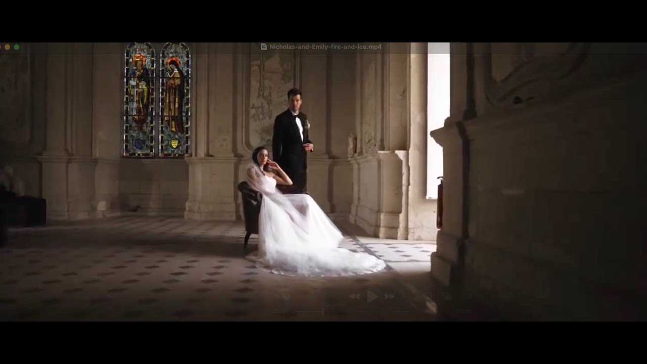 Romantic Wedding at Chateau Beloire - by fire and ice