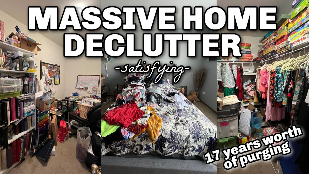 EXTREME WHOLE HOME DECLUTTER - Tips from start to finish.