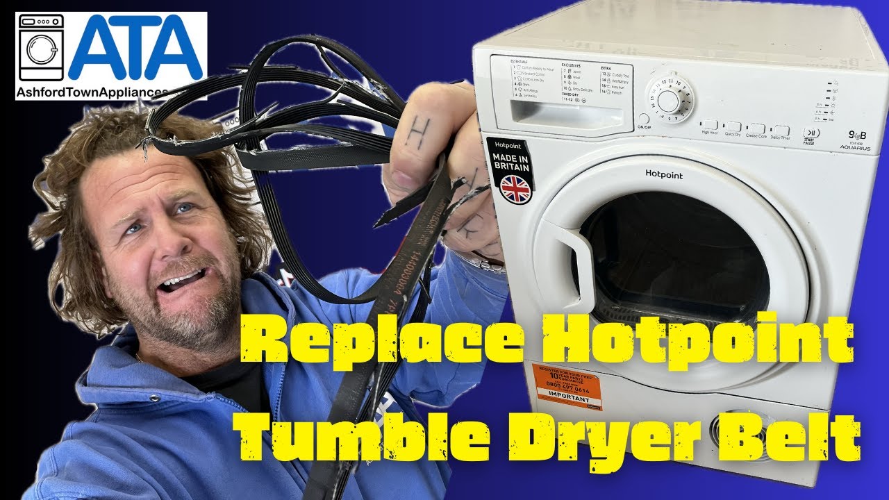 ЛЕГКО...Пошаговая замена ремня сушильной машины Hotpoint