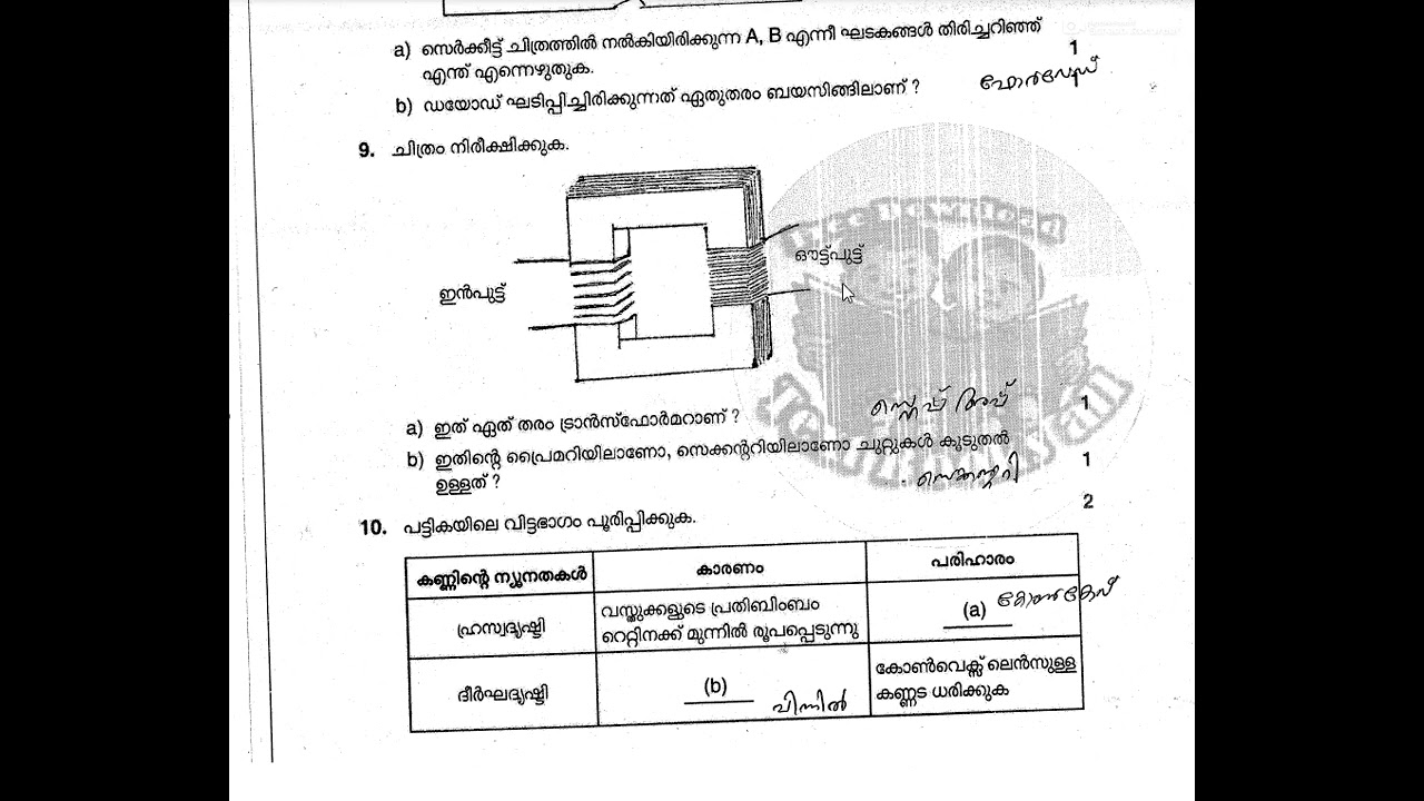 PHYSICS Thulyatha questions