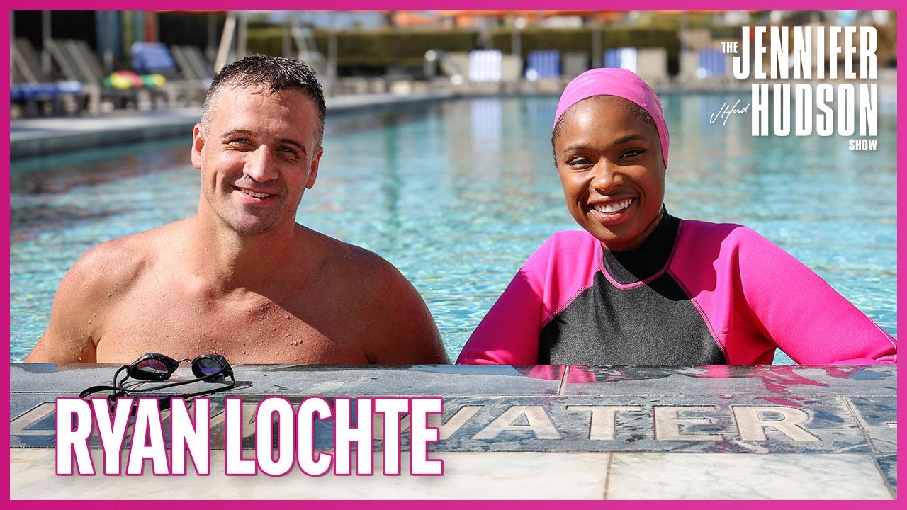 Ryan Lochte Teaches Jennifer Hudson to Swim