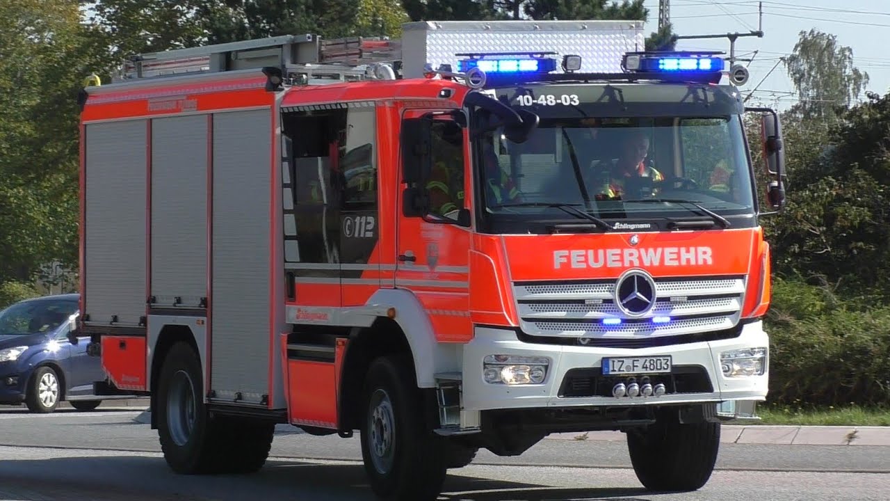 [Großeinsatz in Kornbrennerei] Einsatzfahrten FF Itzehoe zur Jahresabschlussübung 2019