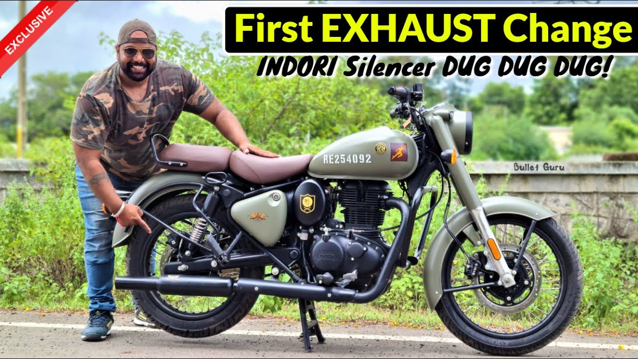 FIRST Exhaust Change In New CLASSIC 350 Reborn | DUG DUG Sound🔥