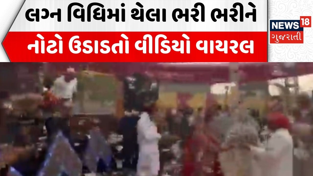 Punjab Wedding Viral Video | લગ્ન વિધિમાં થેલા ભરી ભરીને નોટો ઉડાડતો વીડિયો વાયરલ | NRI | News