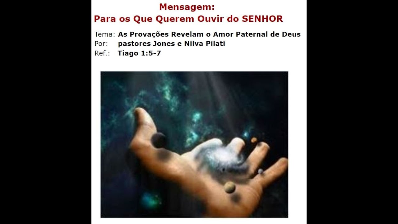 As Prova&ccedil;&otilde;es Revelam o Amor Paternal de Deus