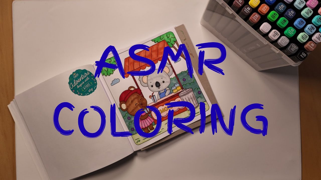 ASMR Coloring 🖍️  Relaxing Coloring Sounds for Sleep & Stress Relief