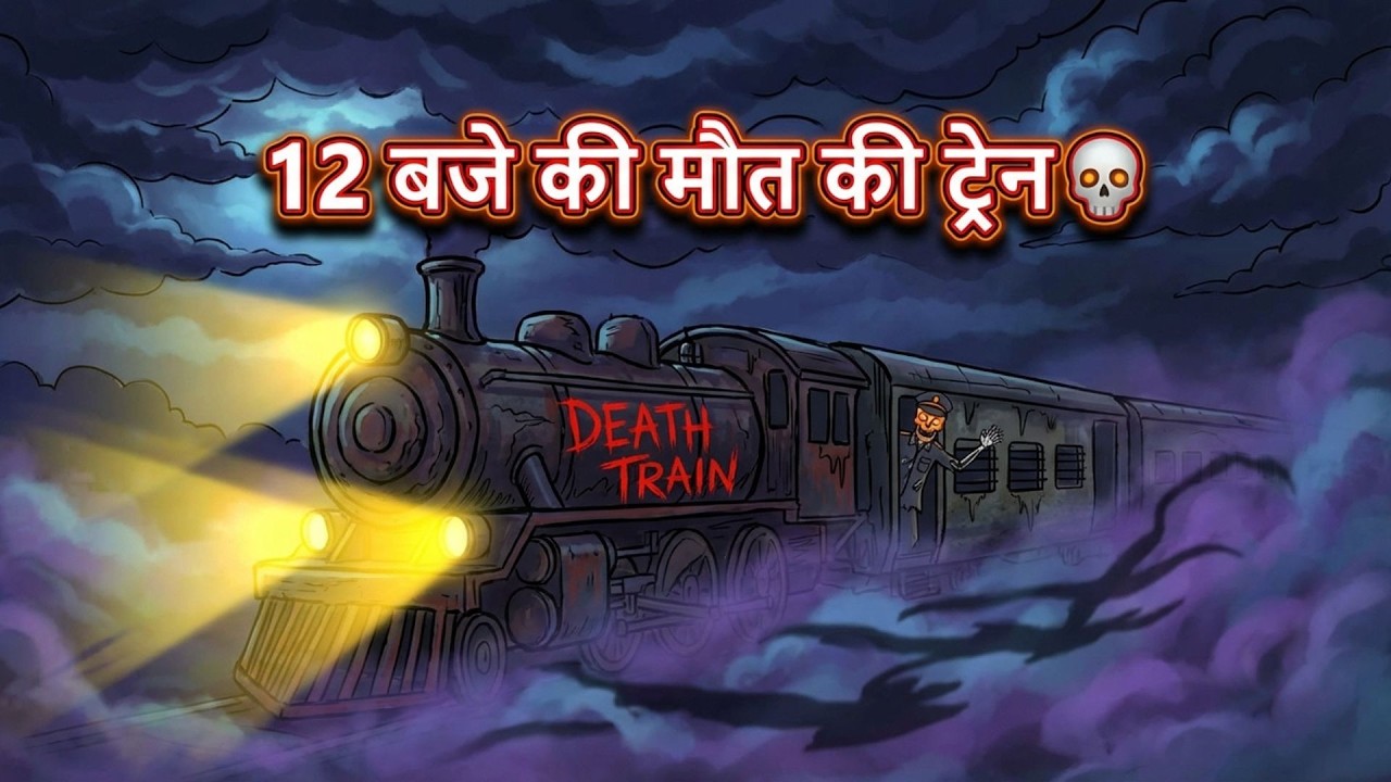 भूतिया ट्रेन का राज 👻🔥 | Hindi Horror Story | Horror Animation Stories | Animated Bhoot Ki Kahani
