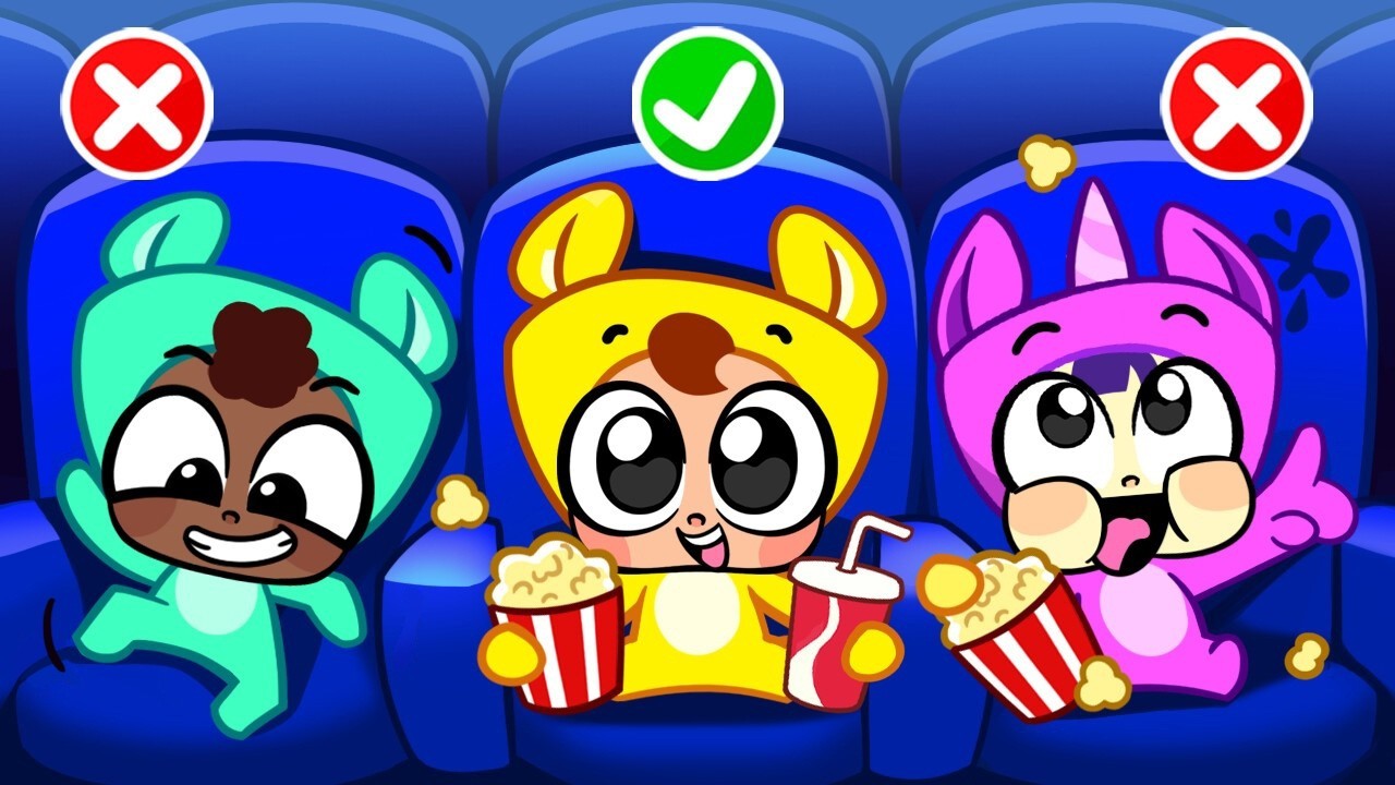 Be Safe At the Movie Theater🍿 Fun Family Adventures MIX! + More Exciting Cartoons by Piccoletta