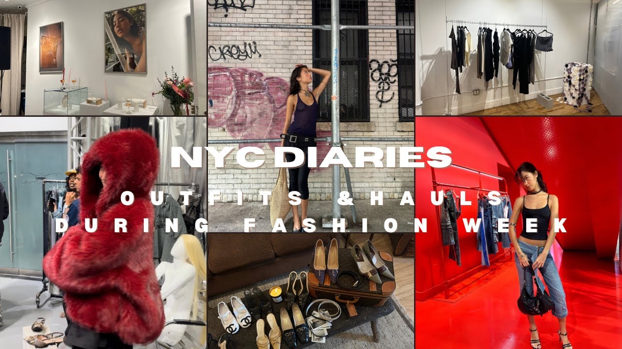 nyc diaries | outfits & hauls during fashion week