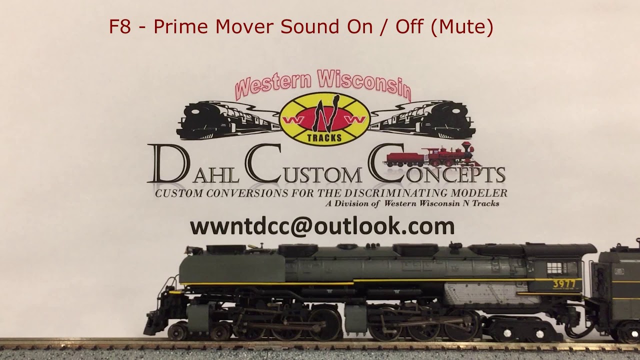 Athearn Challenger ATH11806 1st run UP Greyhound #3977 with Custom ESU V5 HiFi Sound