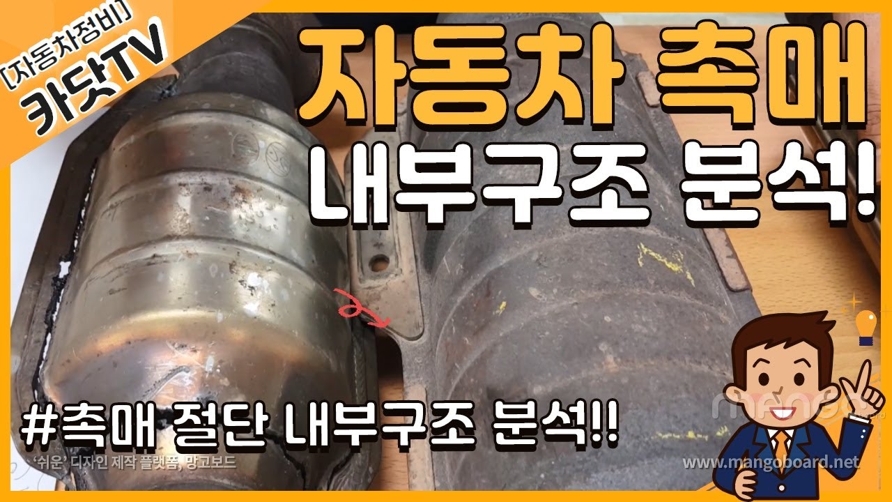 자동차 촉매변환장치(Catalystic Converter) 내부구조 분석!!