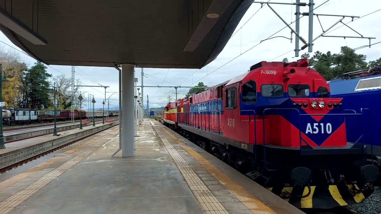 Train action at Leianokladi, December 1st 2024