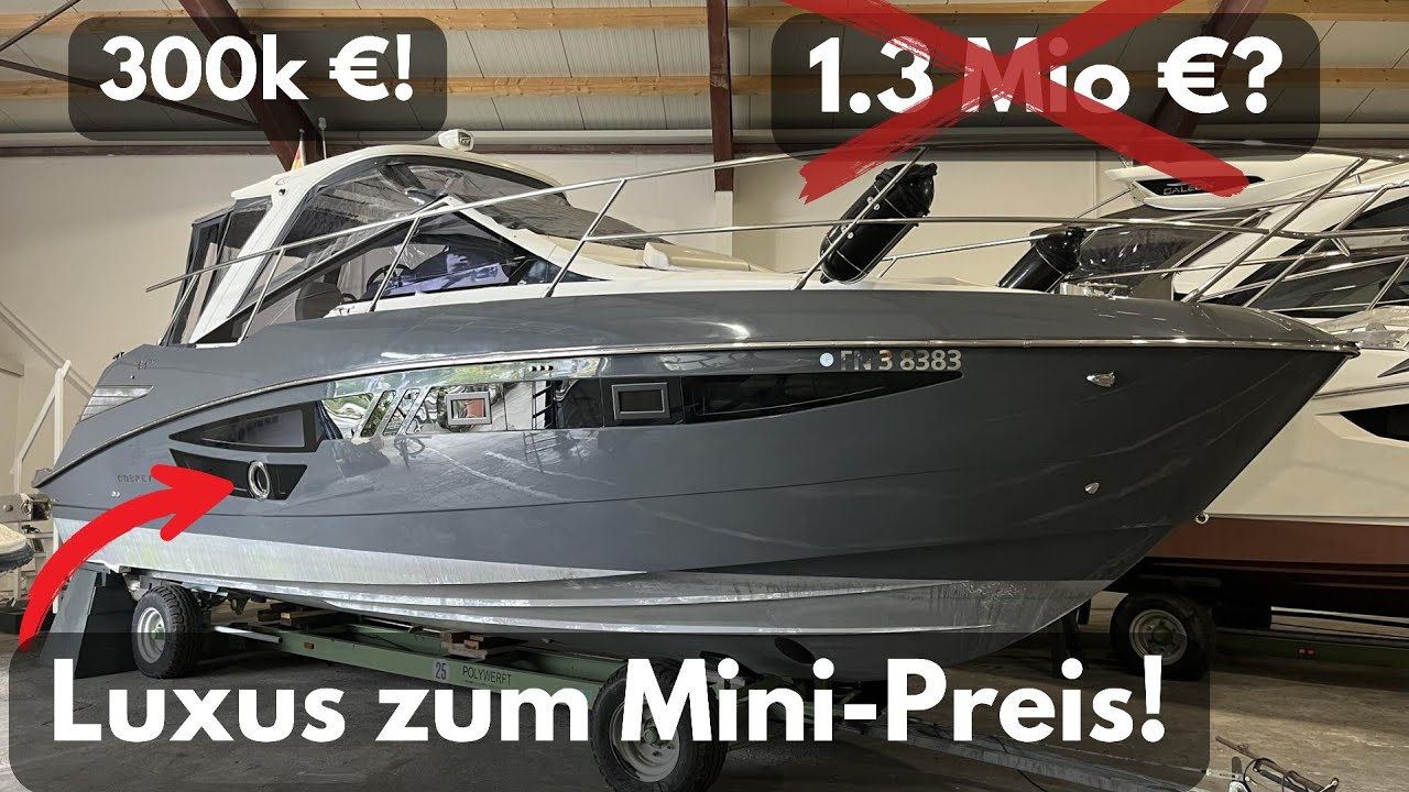 Немецкие потрясения индустрии роскошных яхт: CUSTOM яхта от 300 тыс. евро. Cobrey Yachts 33 HT 2024