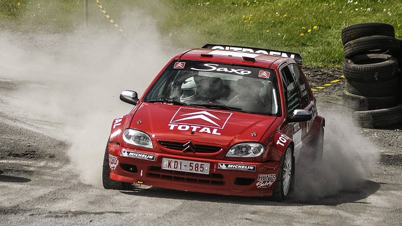 Drive Rally Retro: Best of....Citroen Saxo S1600.  Action/Mistakes/Jumps/Real Sound. Part 1