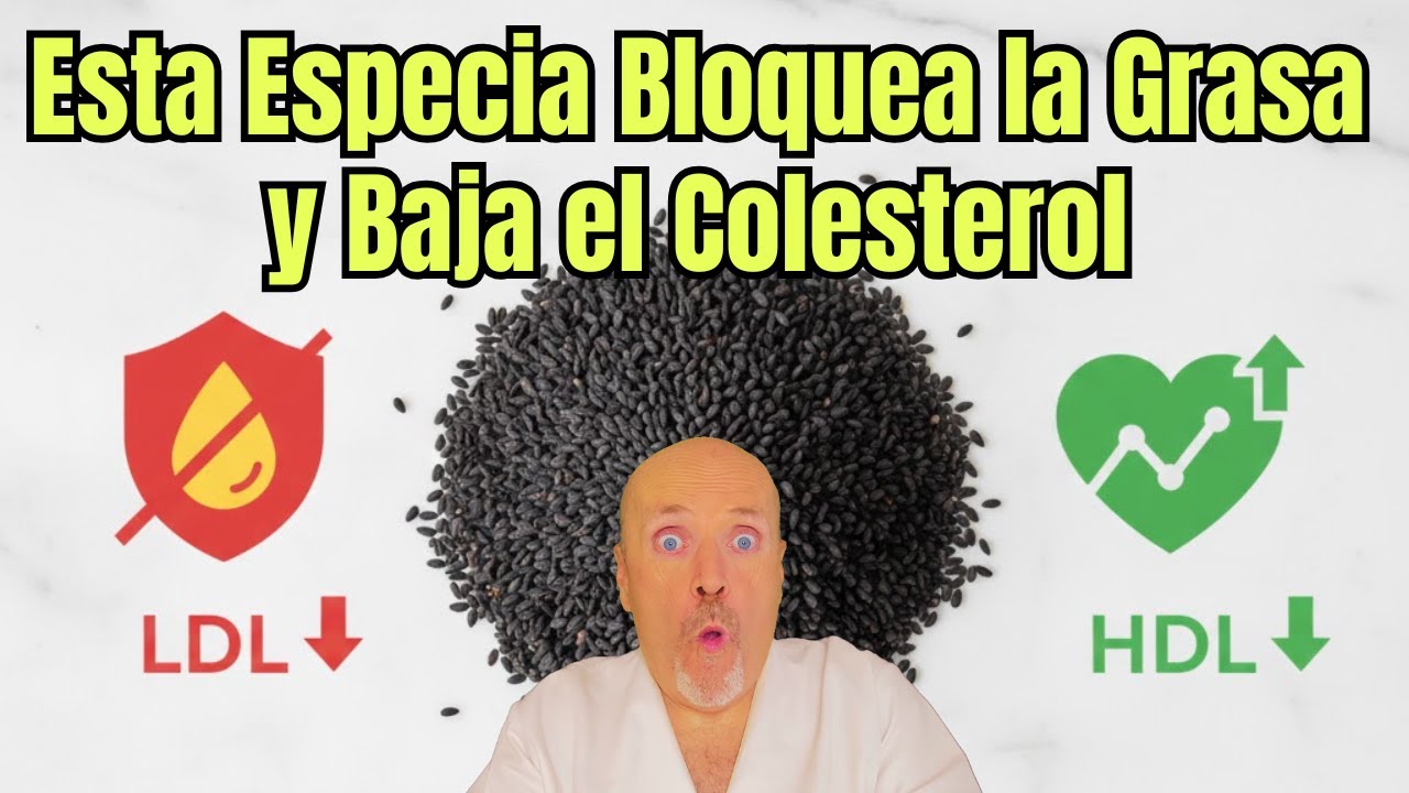 ESTA ES LA ESPECIA QUE “BLOQUEA” LA GRASA 🧂🔥 BAJA EL COLESTEROL MALO Y SUBE EL BUENO ❤️