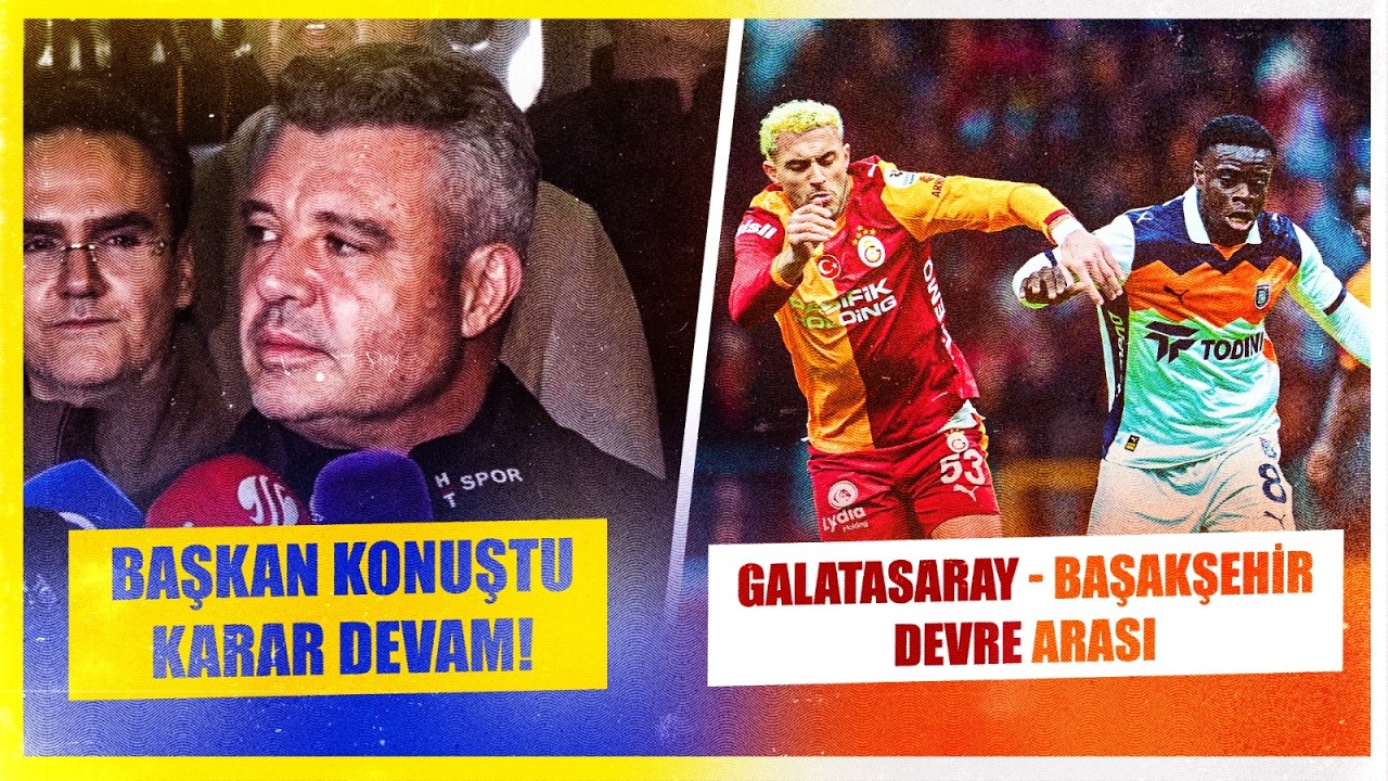 Galatasaray-Başakşehir Devre Arası. Sadettin Saran Açıkladı; Tedesco ve Devin Özek İle Devam!