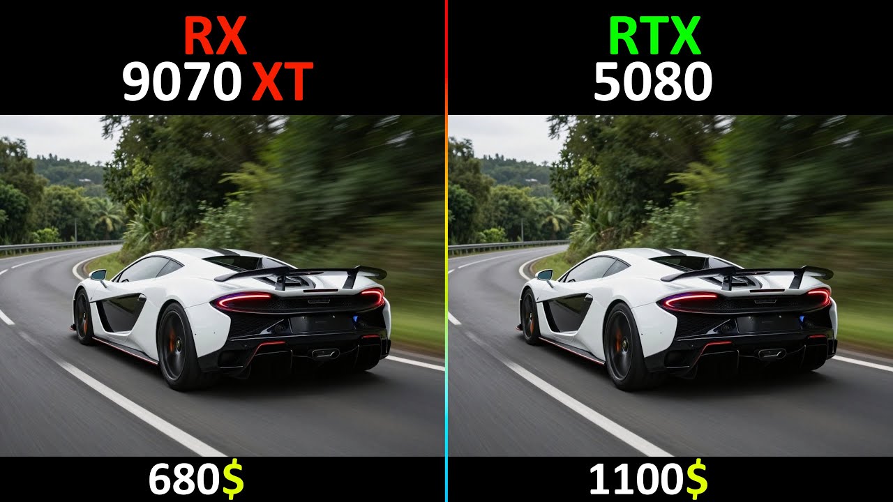 RX 9070 XT vs RTX 5080 TEST IN 10 GAMES- R7-9800X3D -RT DLSS/FSR