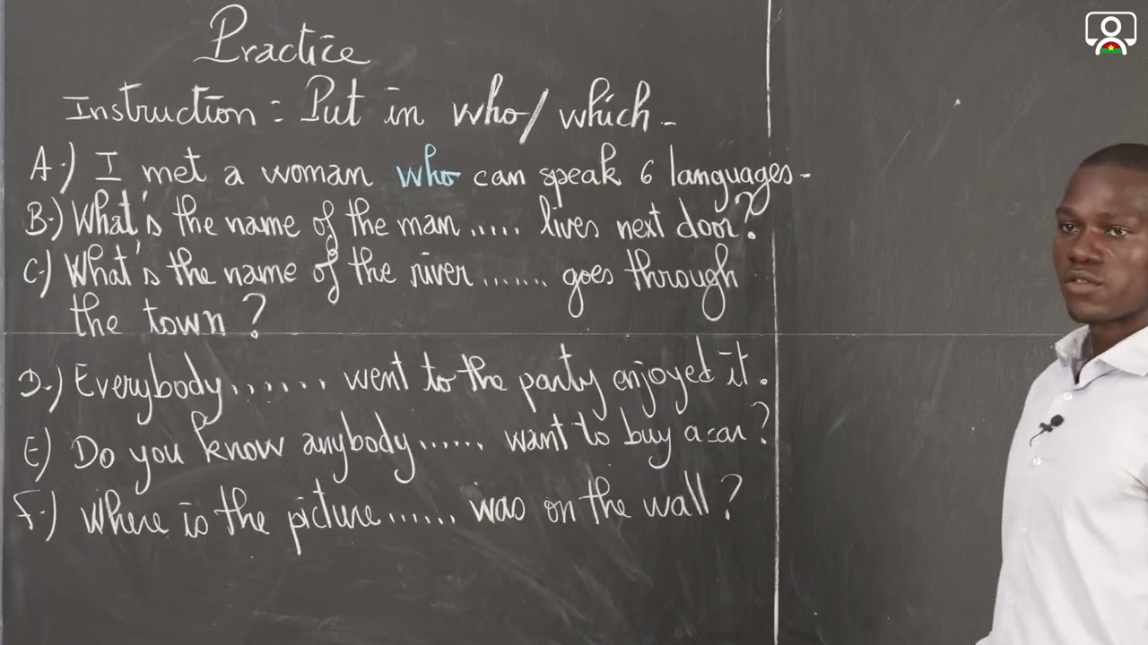Exercice - 5e - Anglais - Grammar : Relative pronouns (who-whom-which-that) 1/1