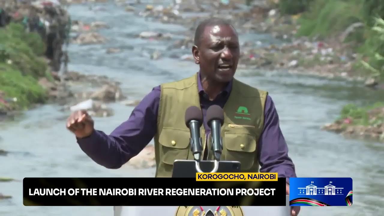Launch of the Nairobi River Regeneration Project, Korogocho, Nairobi.