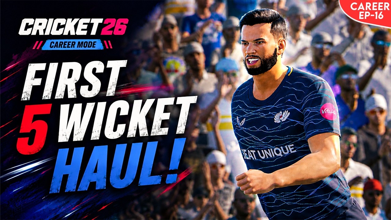Dream Bowling Spell in England and POTM😍🔥| Cricket 26 My Career Mode #16