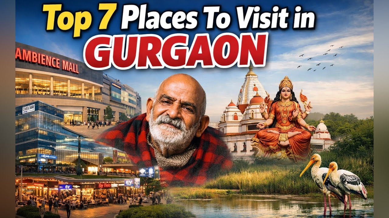 Top 7 Places To Visit In Gurgaon | Top 7 Places To Visit In Gurugram | Places To Visit in Gurugram 