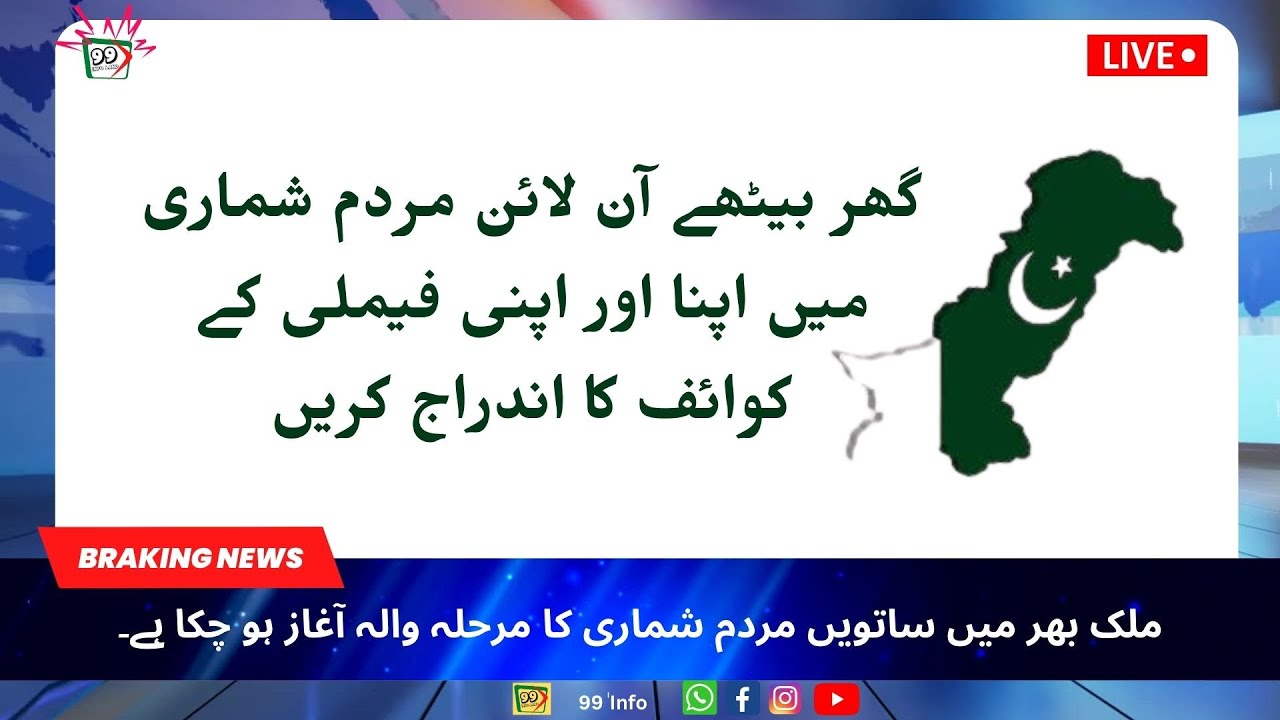 مردم شماری2023 پاکستان | Pakistan Census 2023 | Pakistan Population  | 1st Digital Census of Pak